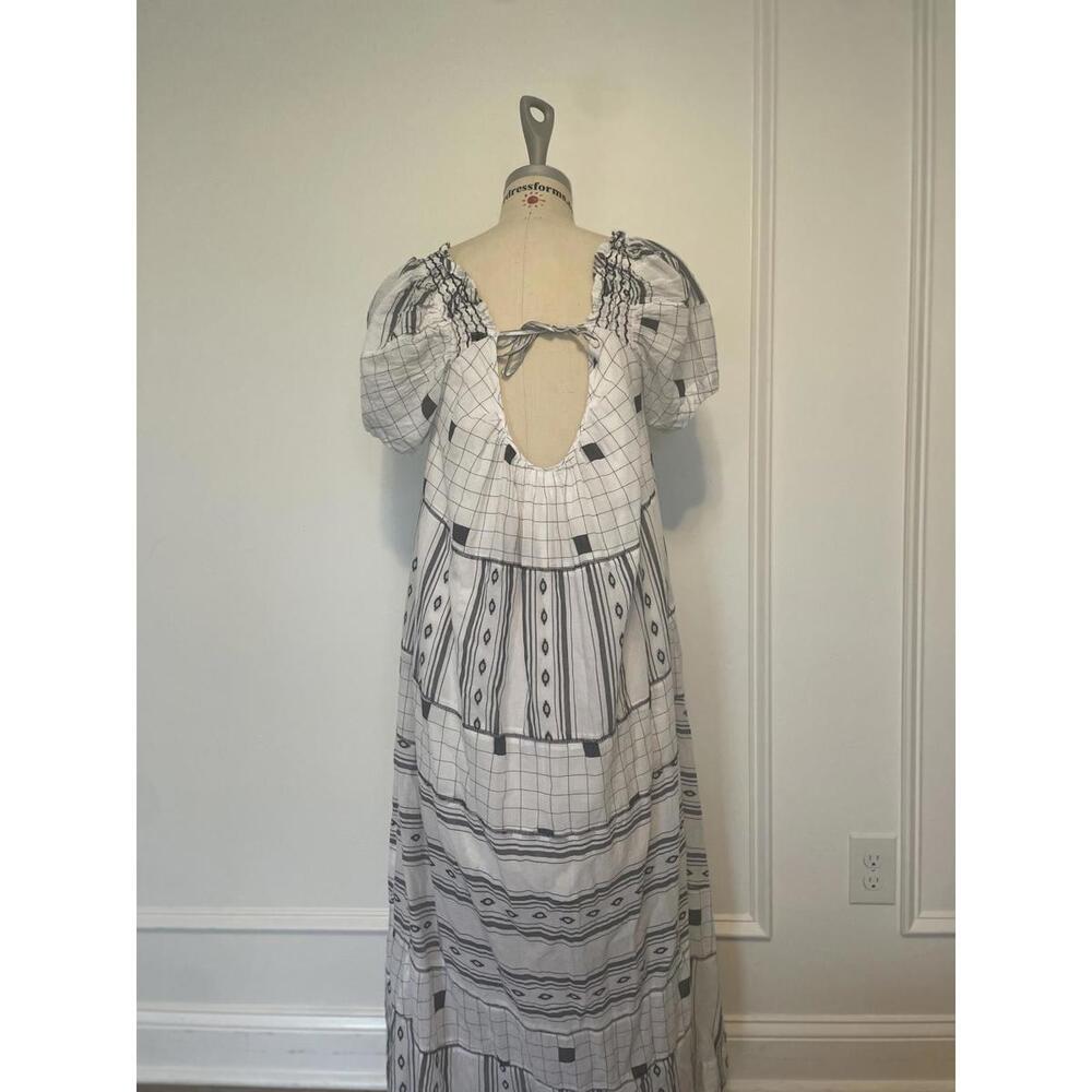 Free People - Jamie Embroidered Maxi Dress, Puff Sleeve, size S - Picture 7 of 9
